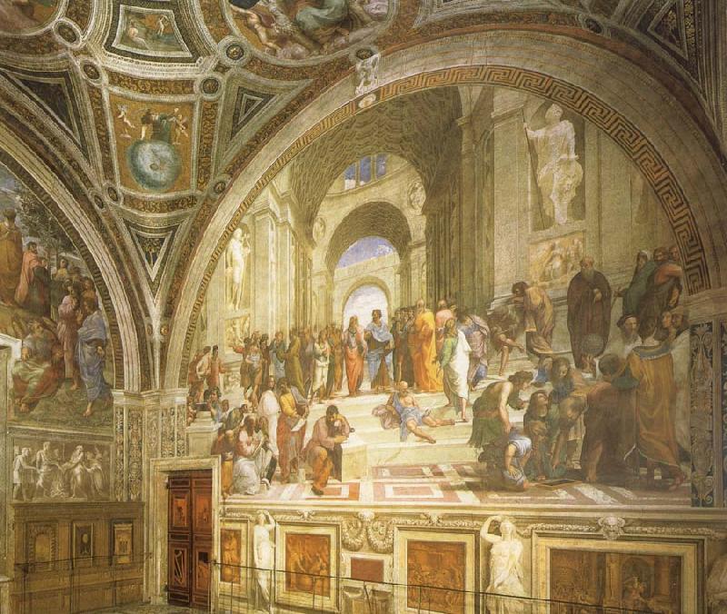 Aragon jose Rafael Stanza della Segnatura with the School of Athens oil painting image